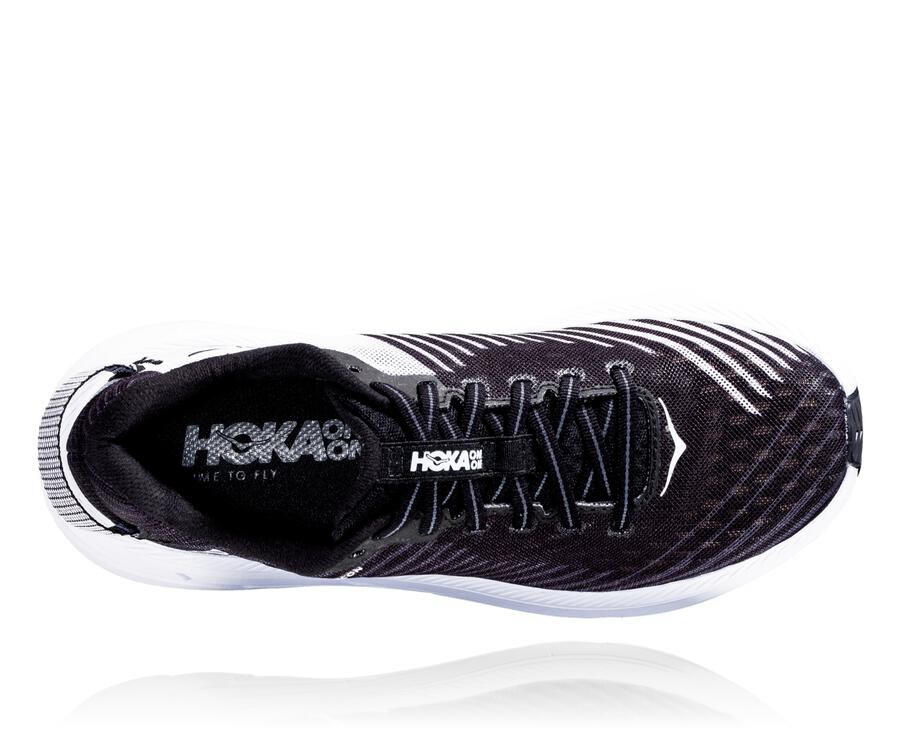 Running Shoes Mens - Hoka One One Rincon - Black/White - GTXDQES-82